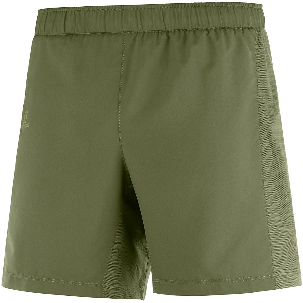 SALOMON AGILE 2IN1 M Philippines - Men's Shorts - Olive | 560289-VUM